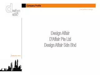 Design Affair D'Affair Pte Ltd Design Affair Sdn Bhd
