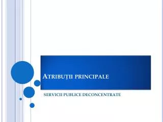 atribu ii principale