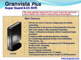 Granvista Plus Super Guard 8-Ch NVR