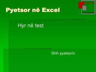 pyetsor n excel