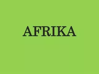 afrika