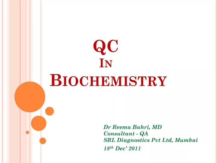 qc in biochemistry