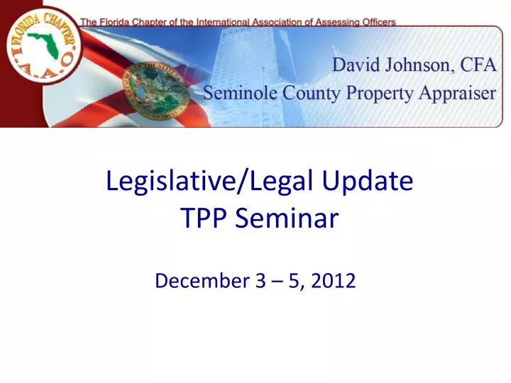 legislative legal update tpp seminar