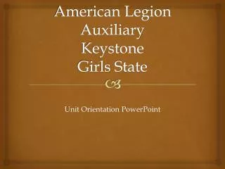 American Legion Auxiliary Keystone Girls State