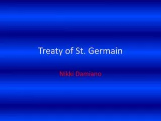 Treaty of St. Germain