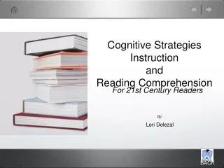 Cognitive Strategies Instruction and Reading Comprehension