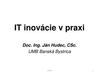 it inov cie v praxi