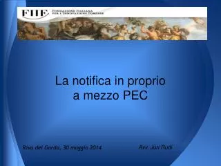 la notifica in proprio a mezzo pec