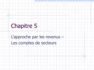 chapitre 5