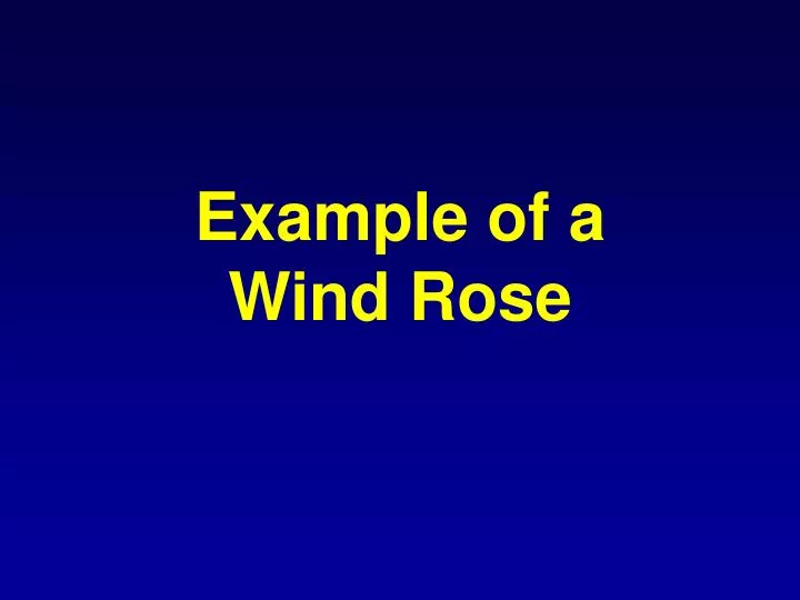 example of a wind rose
