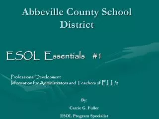 Abbeville County School District