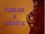 Publish A Website - slide 1