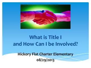 What is Title I and How Can I be Involved?