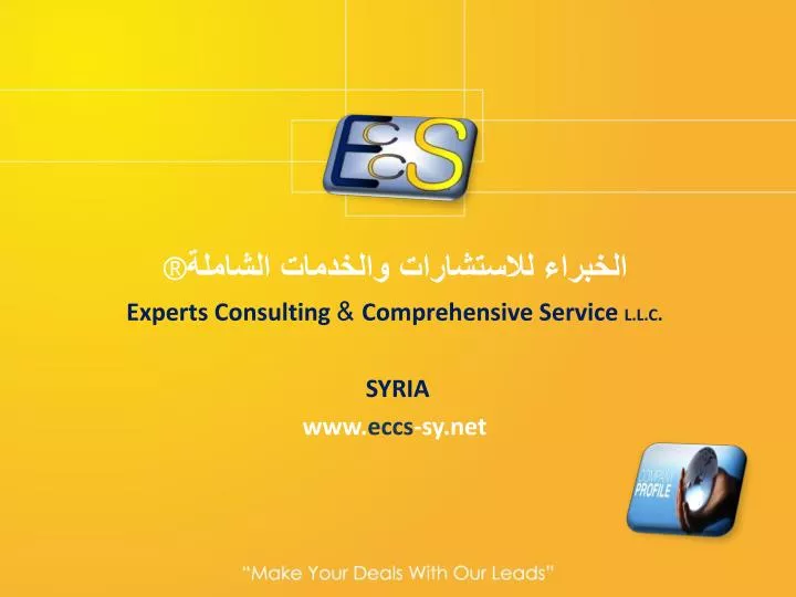 experts consulting comprehensive service l l c syria www eccs sy net