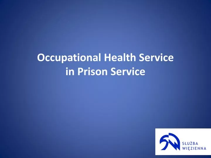 occupational health service in prison service