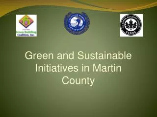 Green and Sustainable Initiatives in Martin County