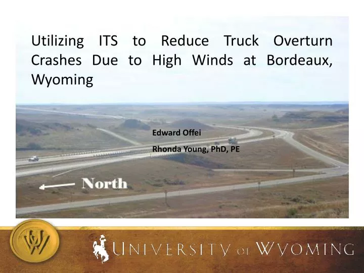 utilizing its to reduce truck overturn crashes due to high winds at bordeaux wyoming