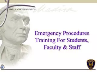 Emergency Procedures Training For Students, Faculty &amp; Staff