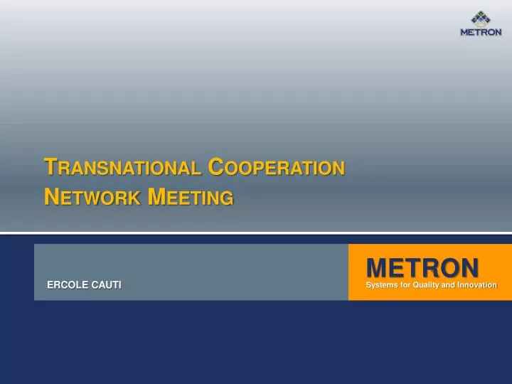transnational cooperation network meeting