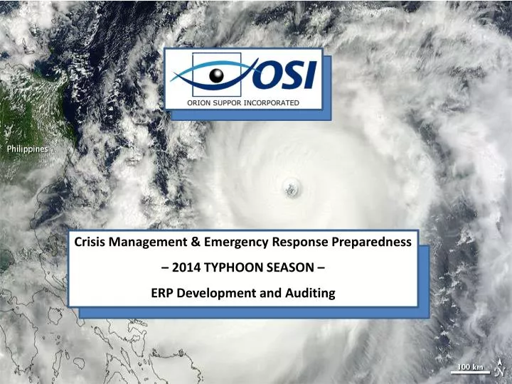 crisis management emergency response preparedness 2014 typhoon season erp development and auditing