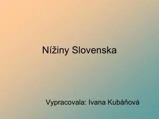 n iny slovenska