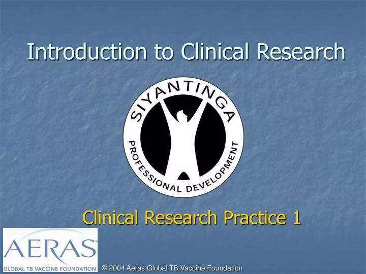 introduction to clinical research