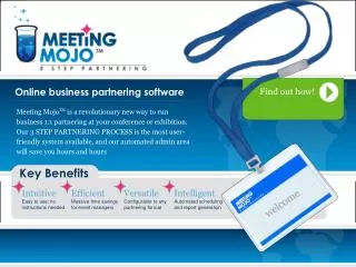 Online business partnering software