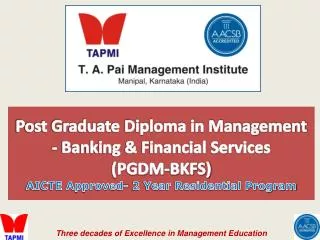 Post Graduate Diploma in Management - Banking &amp; Financial Services (PGDM-BKFS)