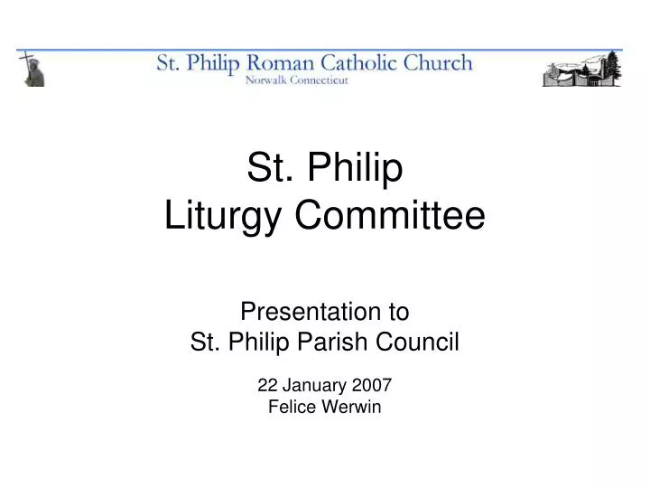 st philip liturgy committee