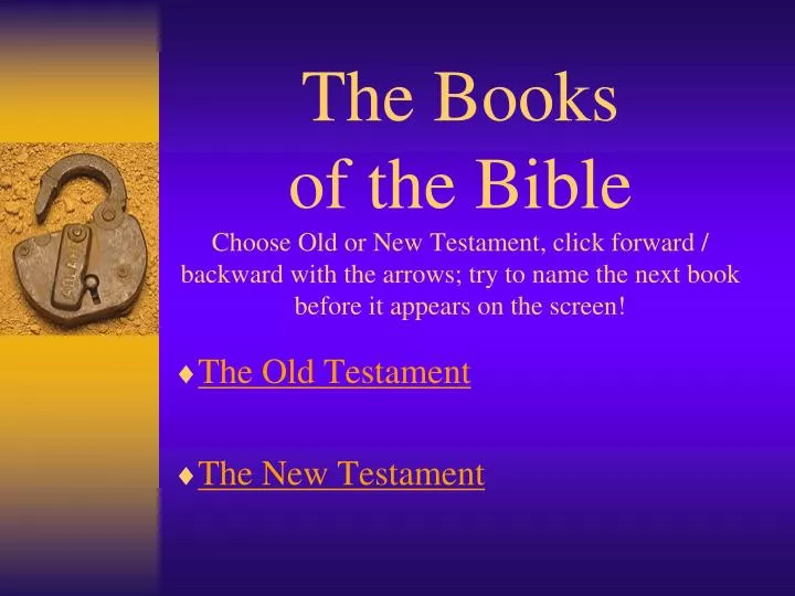 the old testament the new testament