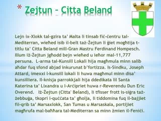 zejtun citta beland
