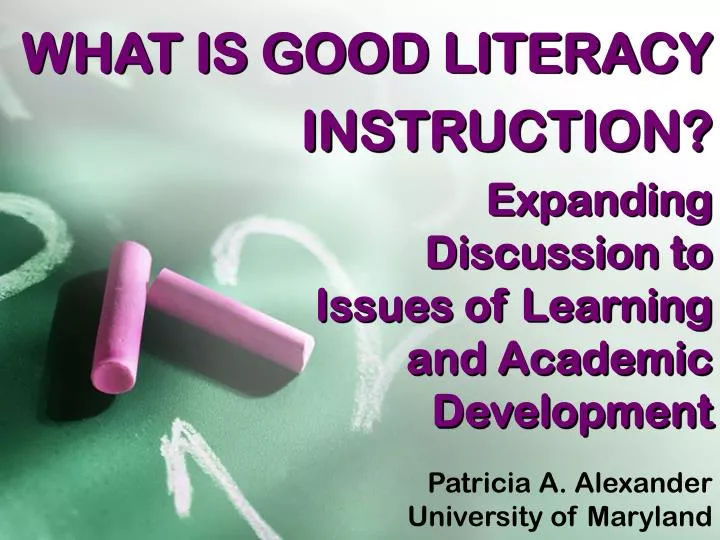 what is good literacy instruction