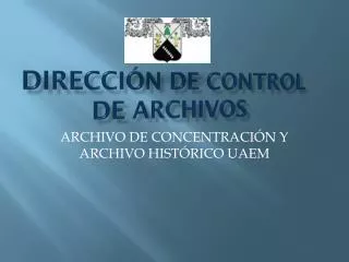 direcci n de control de archivos