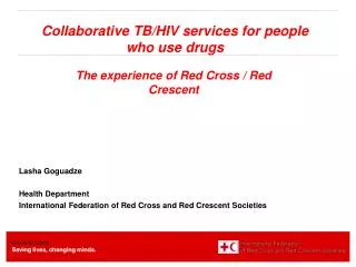 Collaborative TB/HIV services for people who use drugs