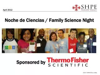 Noche de Ciencias / Family Science Night