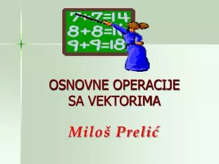 osnovne operacije sa vektorima