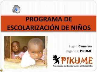 programa de escolarizaci n de ni os