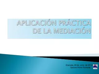 aplicaci n pr ctica de la mediaci n