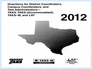 Harlingen Test Coordinator Training