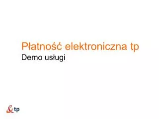 p atno elektroniczna tp demo us ugi