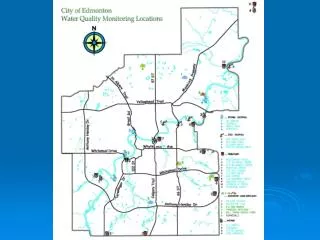City of Edmonton Water Quality Monitoring Locations