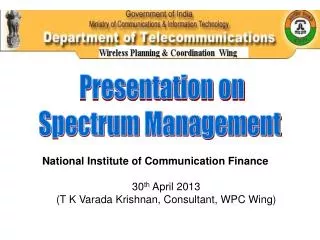 Presentation on Spectrum Management