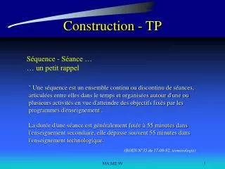 construction tp