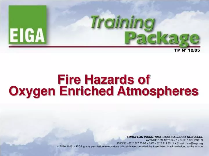 fire hazards of oxygen enriched atmospheres