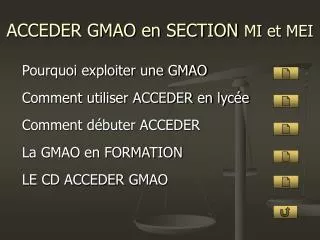 acceder gmao en section mi et mei