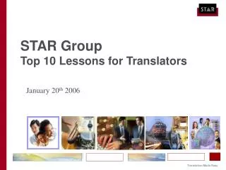 STAR Group Top 10 Lessons for Translators