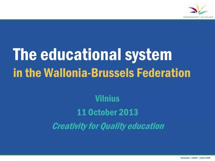 the educational system in the wallonia brussels federation