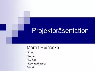 projektpr sentation