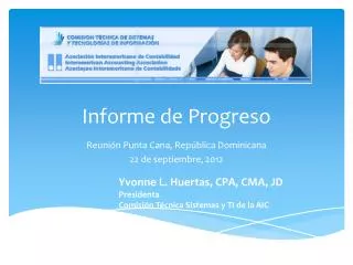 informe de progreso