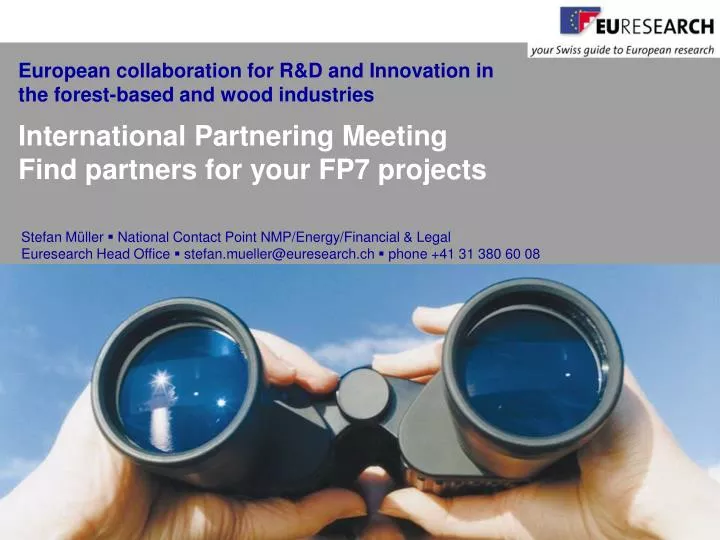 european collaboration for r d and innovation in the forest based and wood industries